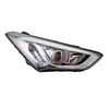 2013-2016 Hyundai Santa Fe Sport Head Lamp Passenger Side Hid Black Bezel High Quality