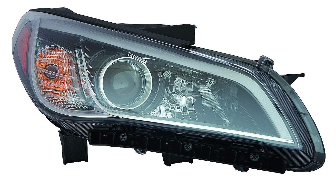 Phare avant côté passager halogène avec 2 clignotants pour Hyundai Sonata 2015-2017 (Sprt/Limited), référence HY2503183U - Hunt Parts