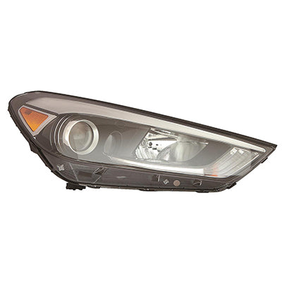 Phare avant côté passager pour Hyundai Tucson 2016-2018, halogène, sans capuchon LED, référence HY2503199C - Hunt Parts