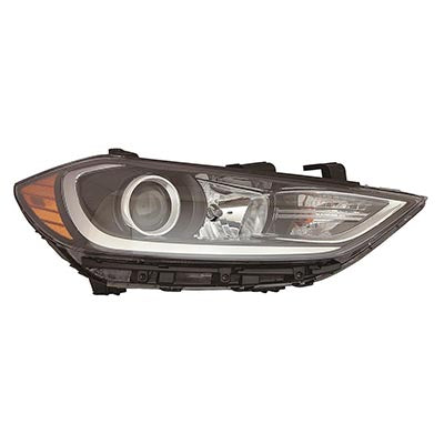 Head Lamp Passenger Side Hyundai Elantra Sedan 2017-2018 Halogen Korea Built Capa , Hy2503204C