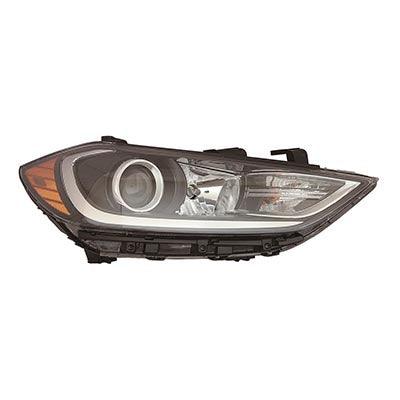 2017-2018 Hyundai Elantra Sedan Head Lamp Passenger Side Halogen Usa Built Without Drl High Quality