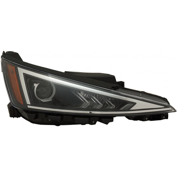 Head Lamp Passenger Side Hyundai Elantra Sedan 2019-2020 Halogen Without Led Drl Us Built Capa , Hy2503233C