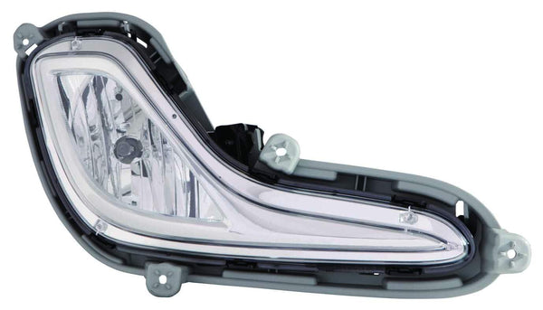 Fog Lamp Front Passenger Side Hyundai Accent Hatchback 2012-2017 Capa , Hy2593139C
