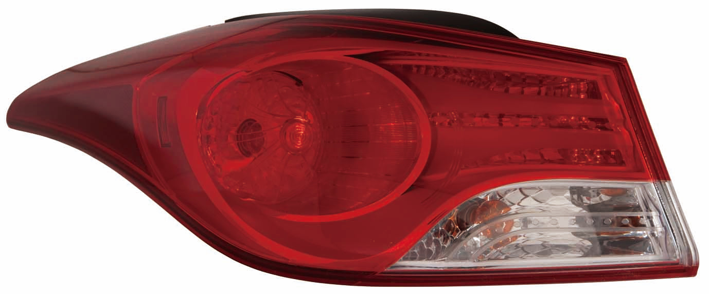Feu arrière côté conducteur pour Hyundai Elantra Sedan 2011-2013 (fabrication USA), référence Capa, HY2804119C - Hunt Parts