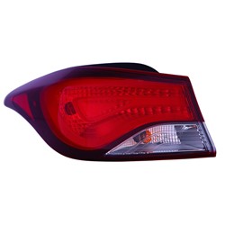Feu arrière côté conducteur pour Hyundai Elantra Coupé 2014 (fabrication coréenne), référence Hy2804130C - Hunt Parts