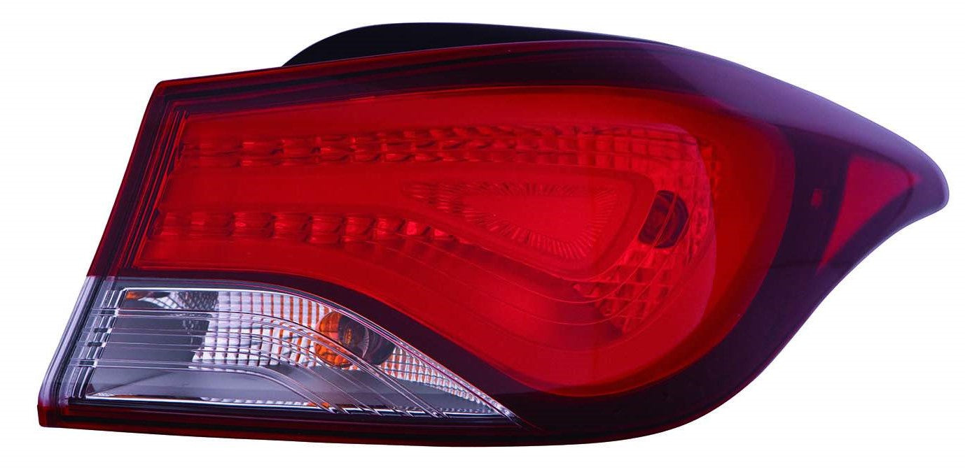 Feu arrière côté conducteur pour Hyundai Elantra Sedan 2014-2016 (fabrication américaine), référence Hy2804131C - Hunt Parts