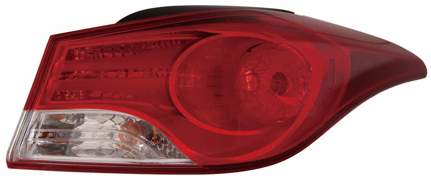 Feu arrière côté passager pour Hyundai Elantra Berline 2011-2013 (fabrication américaine), référence Capa, Hy2805119C - Hunt Parts