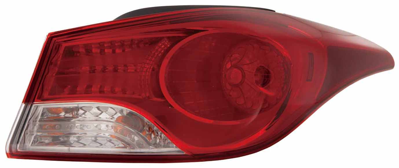 Feu arrière côté passager pour Hyundai Elantra Coupé 2013 (fabrication coréenne), référence Hy2805120C - Hunt Parts