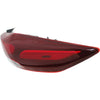 2017-2018 Hyundai Elantra Sedan Tail Lamp Passenger Side Bulb Type Usa Built High Quality