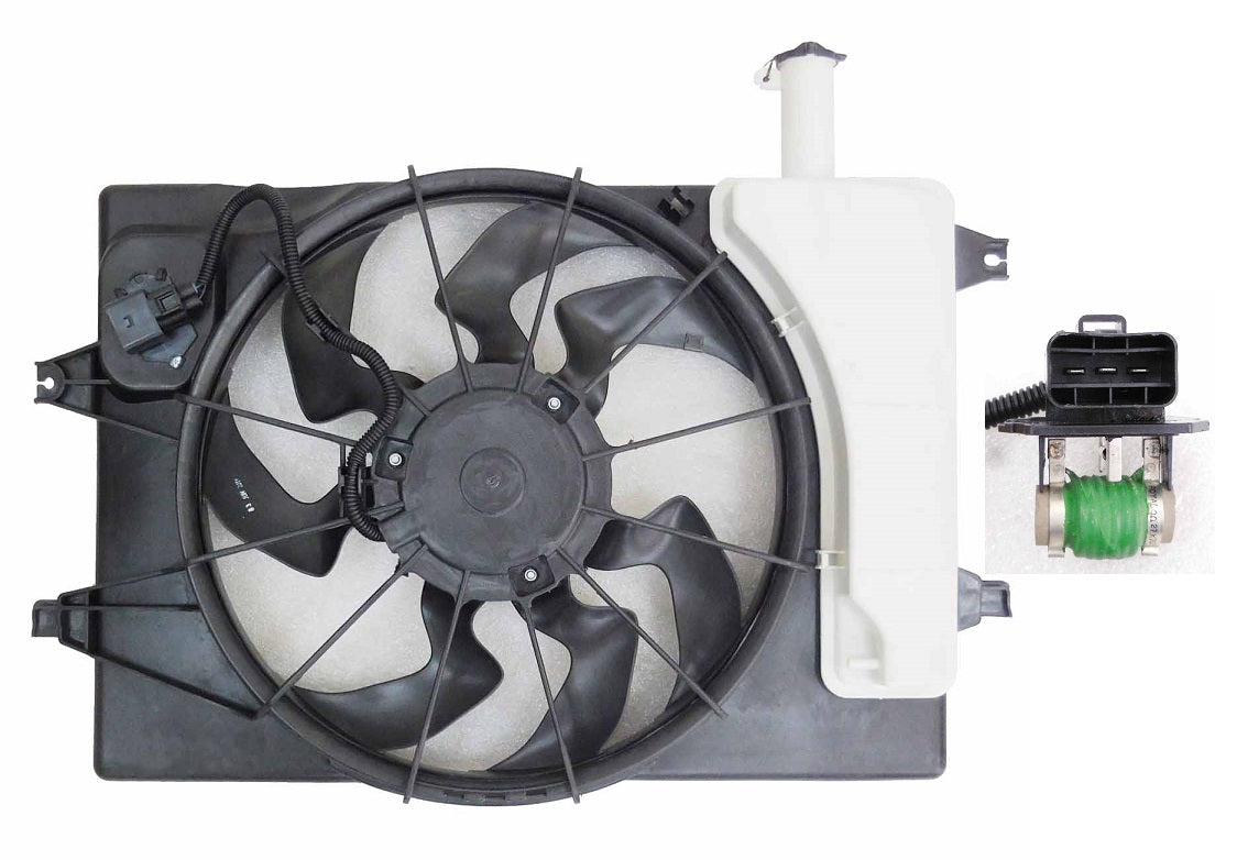 Ensemble ventilateur de refroidissement pour Hyundai Elantra Sedan 2017-2019 2.0L, HY3115156U - Hunt Parts