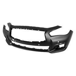 Pare-chocs avant apprêté avec capteur pour Infiniti Q50 Berline 2014-2017 (sans version Sport), IN1000257
