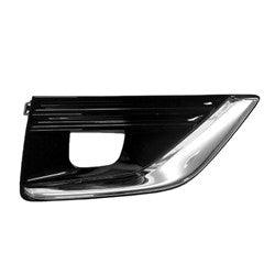2018-2020 Infiniti Q50 Sedan Fog Lamp Bezel Front Passenger Side Black With Chrome Moulding Exclude Sport Model