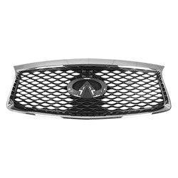 Calandre Infiniti QX60 2016-2020 grise avec garniture chromée, sans contour Viewith Pre-Cash, IN1200135