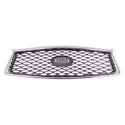 Calandre Infiniti Q50 Berline 2018-2020 Gris métallisé sans capteur/caméra, IN1200137
