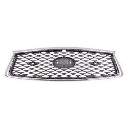 Calandre Infiniti Q50 Berline 2018-2020 Gris métallisé avec chrome avant et capteur/caméra, IN1200138