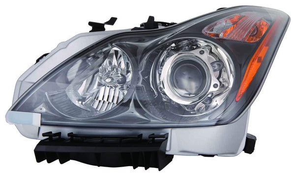 2014-2015 Infiniti Q60 Convertible Head Lamp Driver Side Hid With Dark Titanium Bezel High Quality