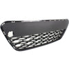 2012-2015 Kia Rio Hatcheback Grille Lower Center Matte-Dark Gray