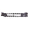 2015-2017 Kia Rio Sedan Grille Lower Matte Black With Chrome Moulding Without Fogs From 1/22/2015