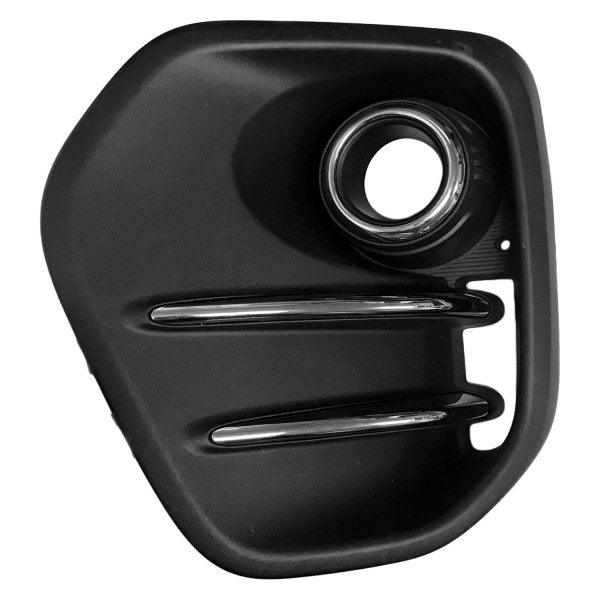 2017-2019 Kia Sportage Fog Lamp Bezel Front Driver Side Ptd Black With Chrome Moulding Without Led Fogs Fwd