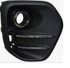 2017-2019 Kia Sportage Fog Lamp Bezel Front Passenger Side Textured Black With Chrome Moulding Without Led Fog Fwd
