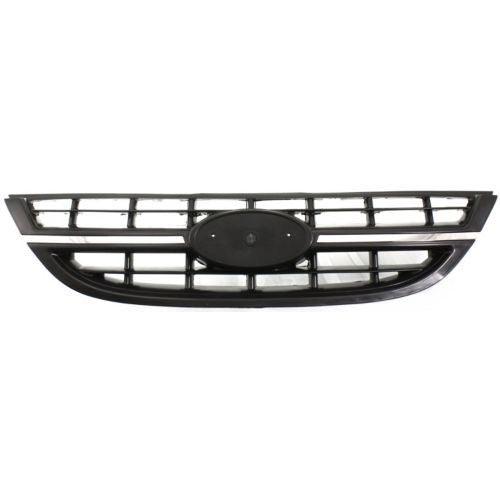 Calandre Kia Spectra 2004-2006 (avec insert chromé) Noir mat, KI1200134