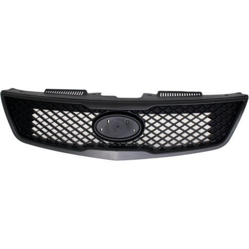 2010 Kia Forte Grille Black With Textured Moulding Sedan