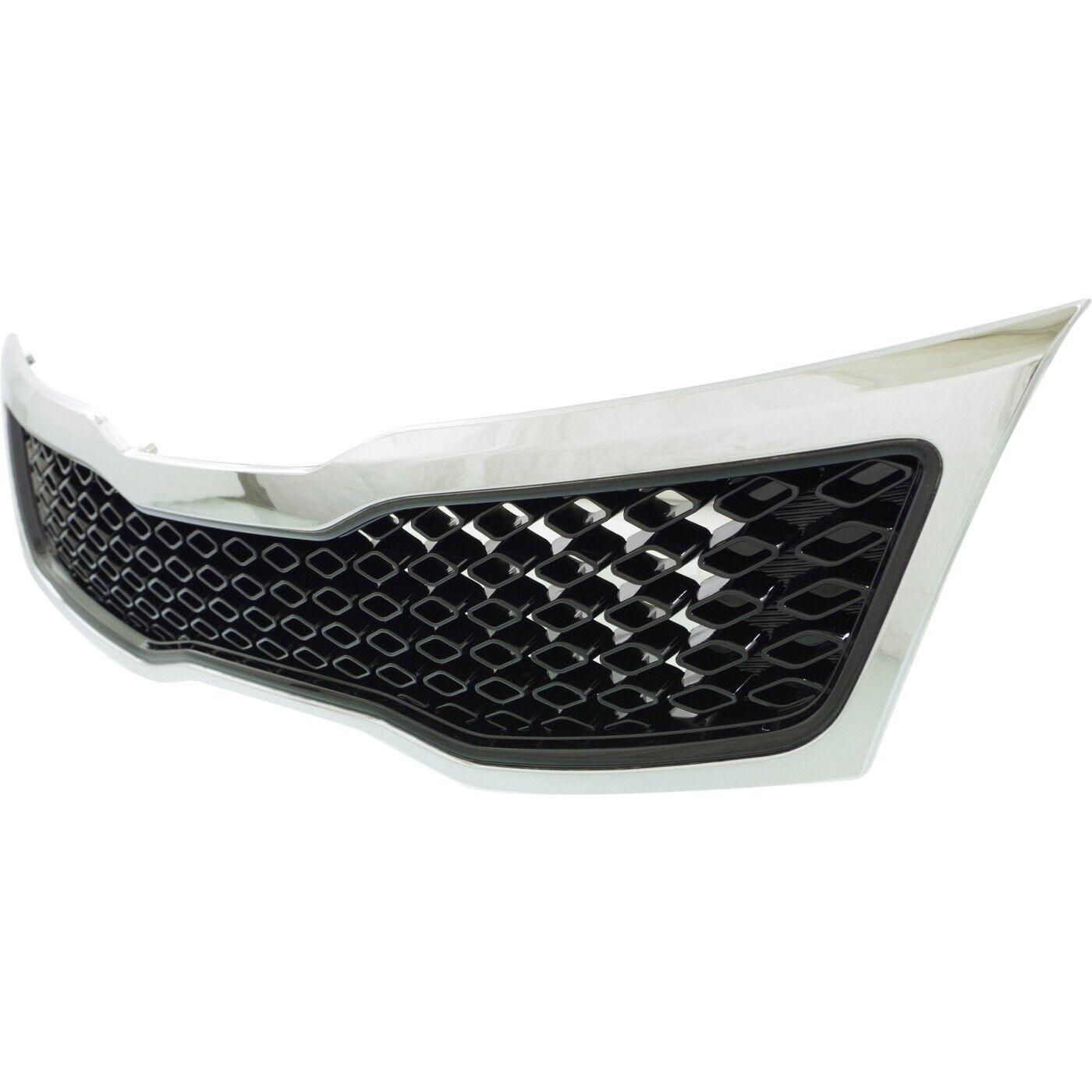 Calandre inférieure Kia Optima 2011-2013 noire avec moulure chromée, fabriquée en Corée, KI1200143