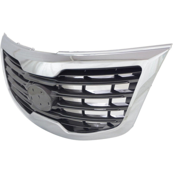 2011-2013 Kia Sportage Grille Paint Silver Gray With Chrome Mldg