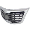 2011-2013 Kia Sportage Grille Paint Silver Gray With Chrome Mldg