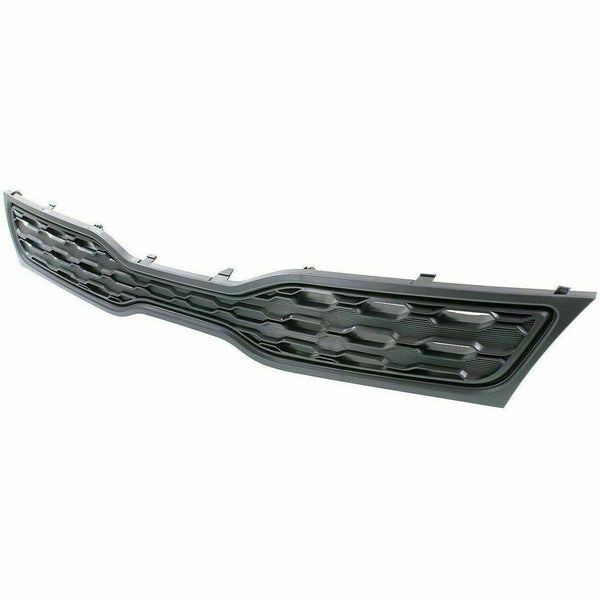 2012-2015 Kia Rio Hatcheback Grille Upper Matte-Black Without Fog Lamp Type