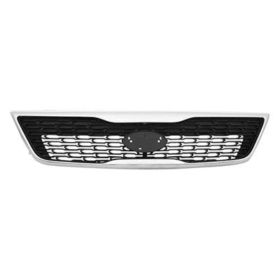 2014-2015 Kia Sorento Grille Painted Black With Chrome Moulding