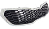 2014-2016 Kia Forte5 Hatchback Grille Painted Dark Silver With Chrome Moulding For Ex