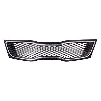Calandre peinte en noir avec moulure chromée pour Kia Optima 2014-2015 (modèles LX/EX fabriqués aux États-Unis), référence KI1200163