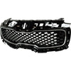 2017-2019 Kia Sportage Grille Glossy Black With Chrome Front Without Pre-Collision