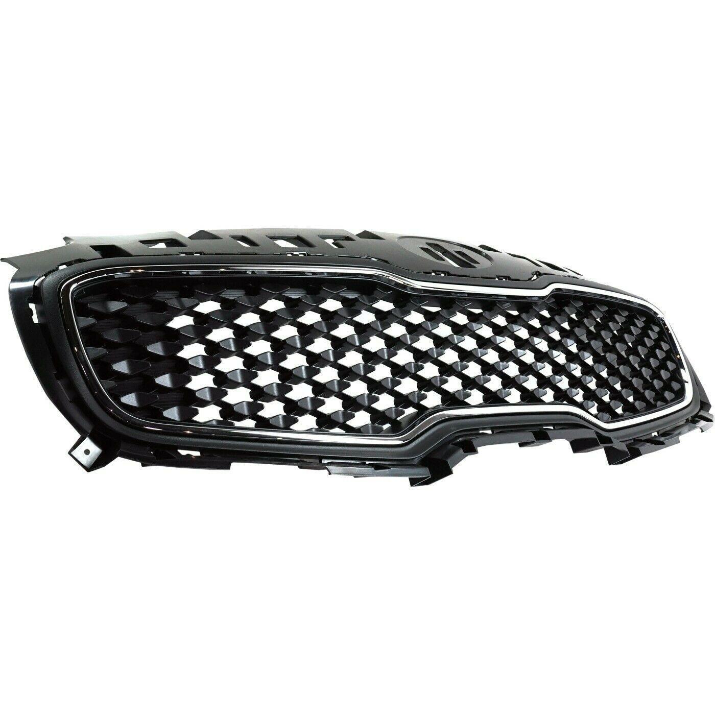 Calandre Kia Sportage 2017-2019 Noir mat central avec face avant chromée, KI1200194