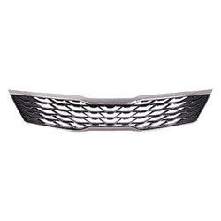 Calandre Kia Optima 2019-2020, gris argenté métallisé avec chrome, KI1200203
