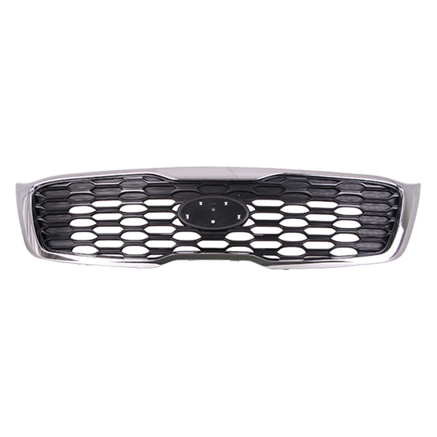 Calandre Kia Sorento 2019-2020, modèle L/LX, noir mat, référence KI1200207