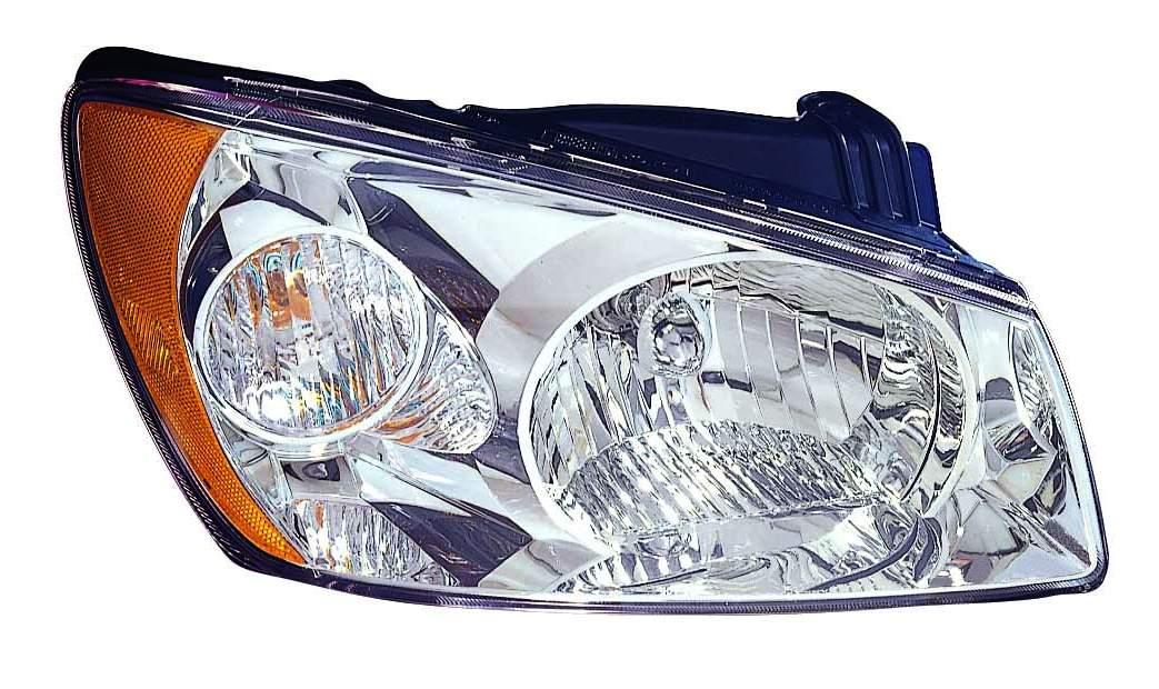 Phare avant gauche chromé de haute qualité pour Kia Spectra 2004-2006, modèle LX, référence KI2502116
