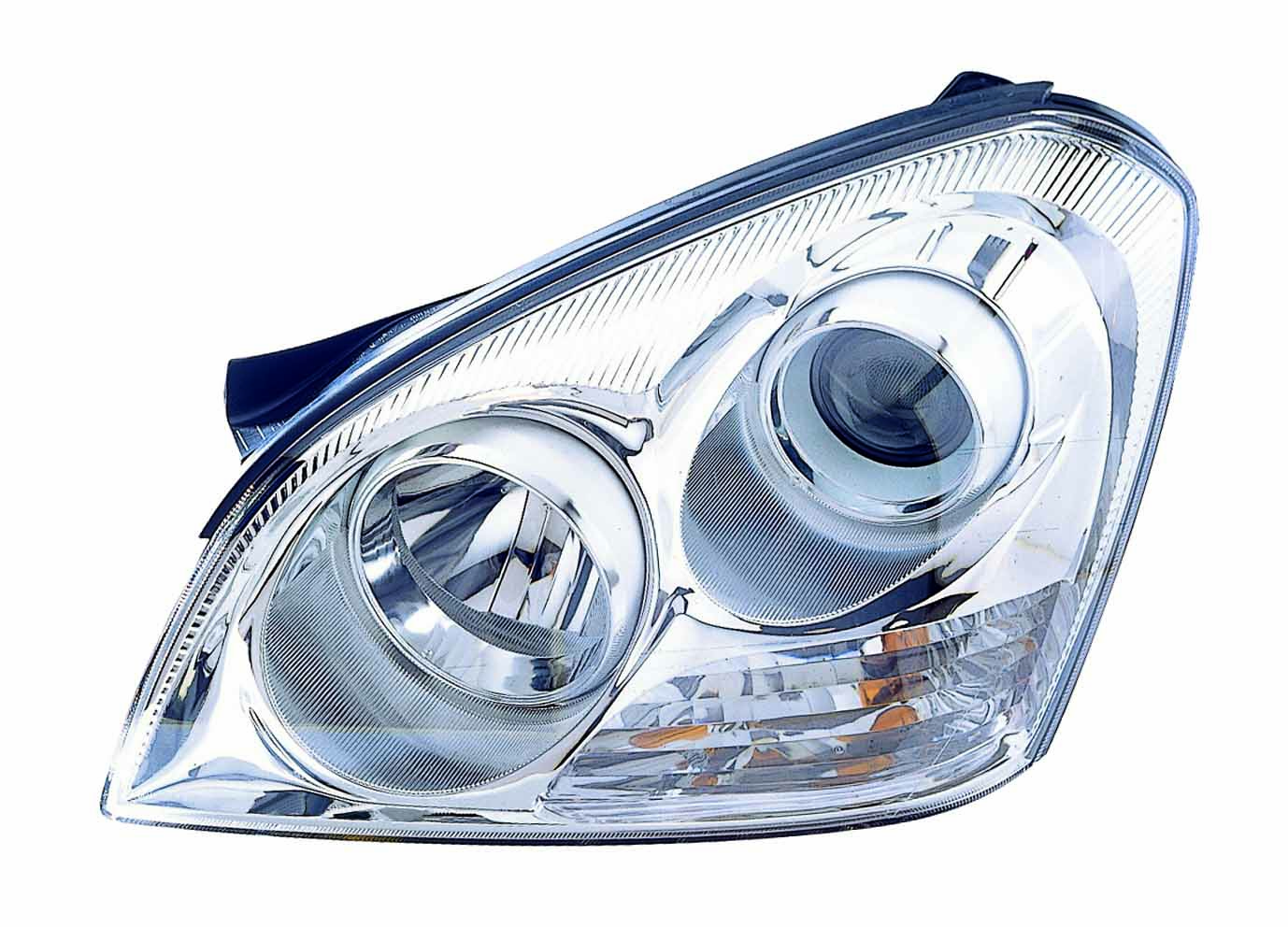 Phare avant gauche pour Kia Magentis 2007-2008 sans pack application, avec enjoliveur chromé, référence KI2502132C - Hunt Parts