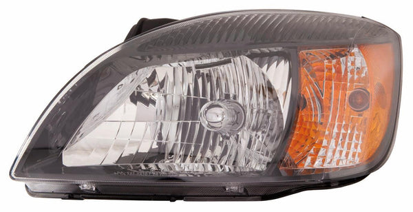 2010-2011 Kia Rio Sedan Head Lamp Driver Side Black Bezel High Quality
