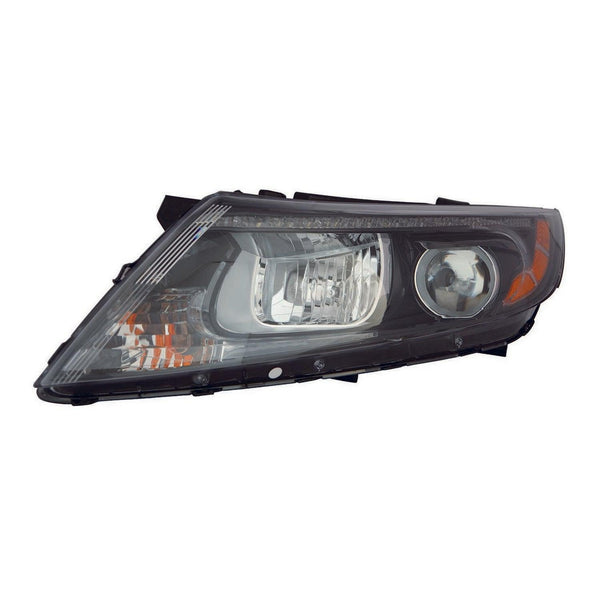 2014-2015 Kia Optima Head Lamp Driver Side Halogen Black Bezel With Led Usa Built High Quality