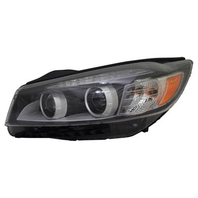 Phare avant gauche halogène avec éclairage d'accentuation LED pour Kia Sorento 2016-2018, référence Ki2502186C - Hunt Parts