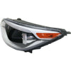 2017-2019 Kia Soul Head Lamp Driver Side Halogen Projector Type With Led Accent Without Leveling High Quality