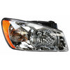 2004-2006 Kia Spectra Head Lamp Passenger Side Chrome Lx Model
