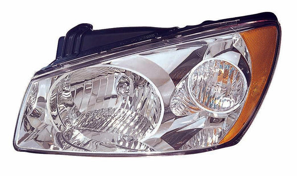 2004-2006 Kia Spectra Head Lamp Passenger Side Chrome Lx Model
