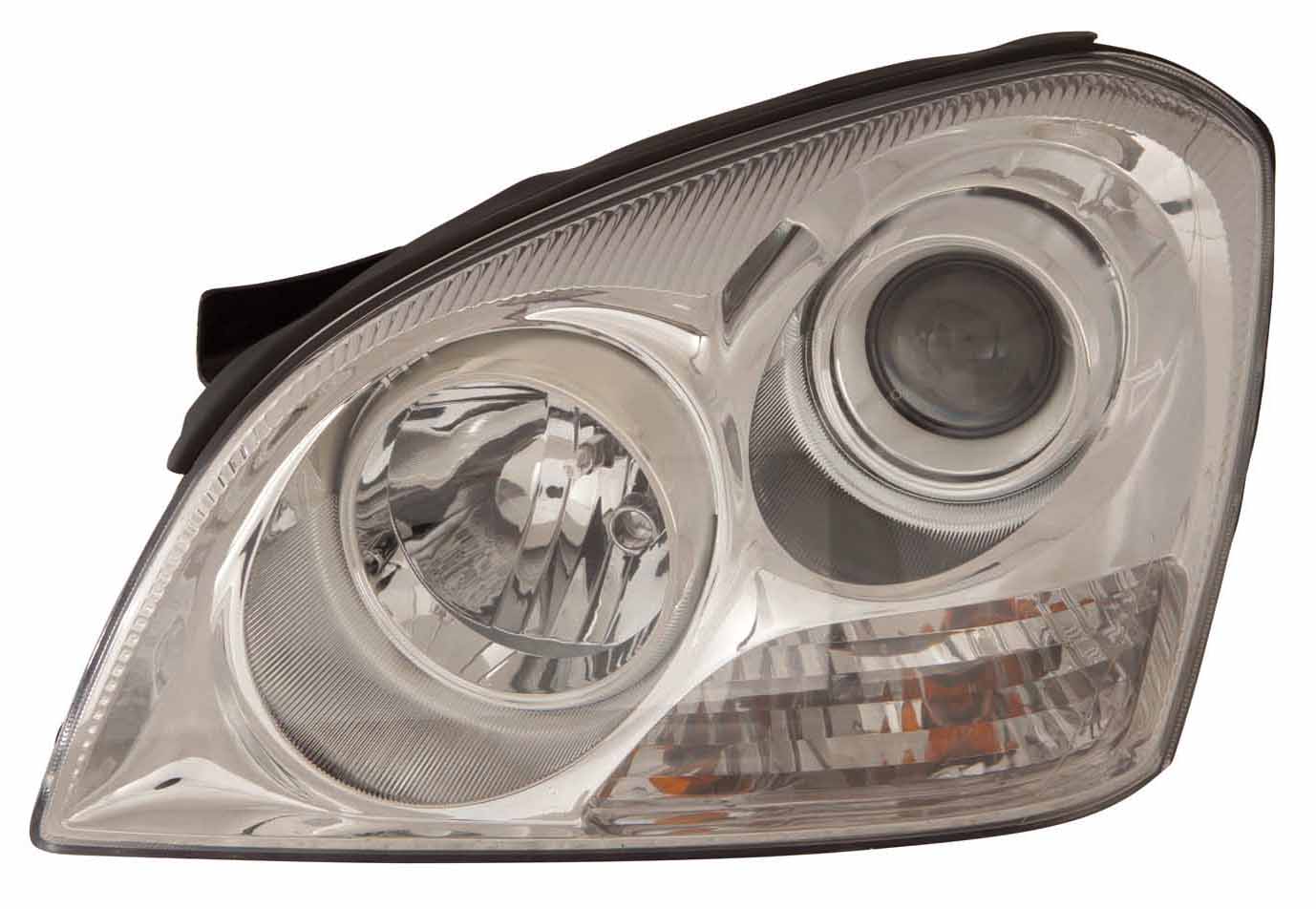 Phare avant côté passager Kia Magentis 2006-2007 avec insert chromé, sans pack application, jusqu'au 16/04/2007, référence Ki2503124C - Hunt Parts
