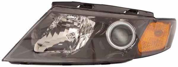 2009-2010 Kia Optima Head Lamp Passenger Side Black Bezel (A Type) High Quality