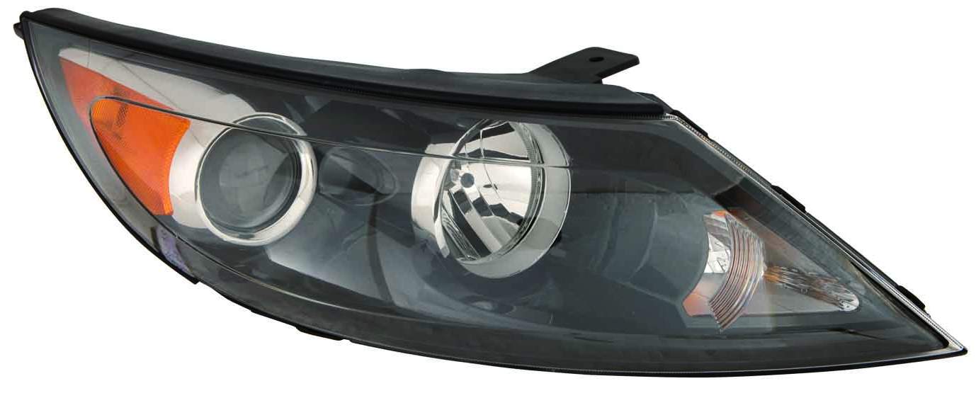 Phare avant côté passager pour Kia Sportage 2011-2012, halogène, référence KI2503148C - Hunt Parts