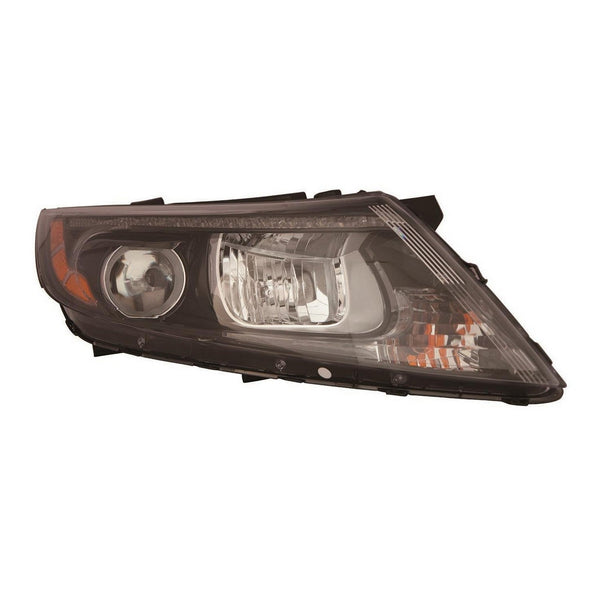 Head Lamp Passenger Side Kia Magentis 2014-2015 Halogen Black Bezel With Led Usa Built , Ki2503176U