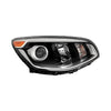 2017-2019 Kia Soul Head Lamp Passenger Side Halogen Projector Type With Led Accent Without Leveling High Quality